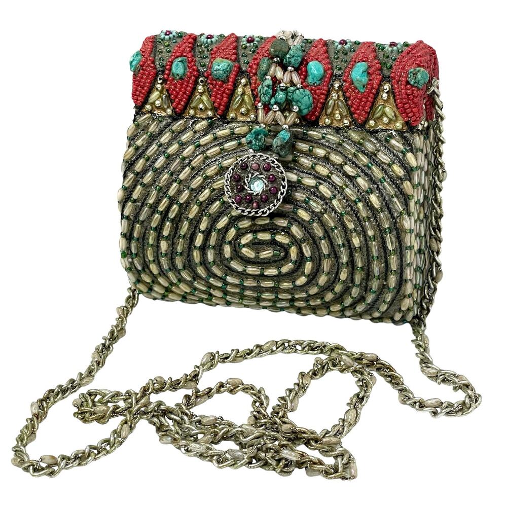 Mary Frances Rare Beaded Shoulder Bag